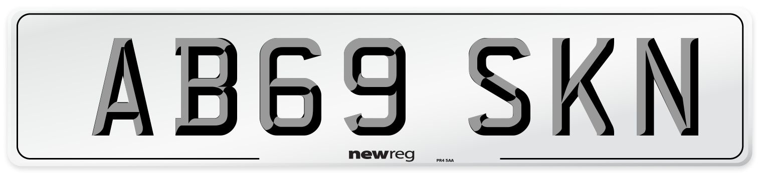 AB69 SKN Number Plate from New Reg